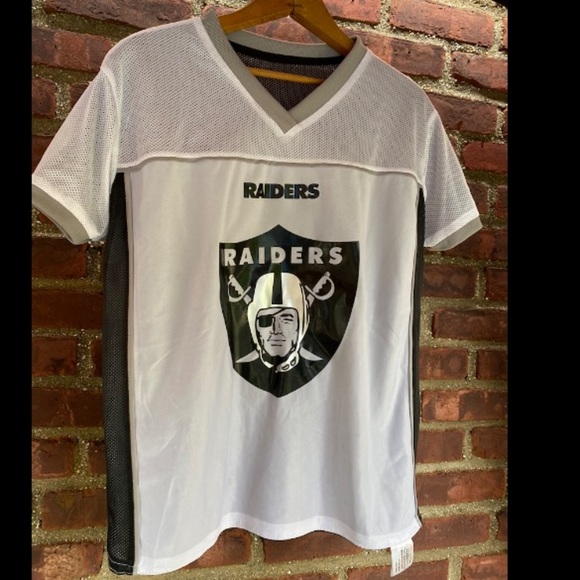 NFL Other - NFL Oakland Raiders Flag Football Graphic Reversible Mesh Jersey Shirt Youth XL